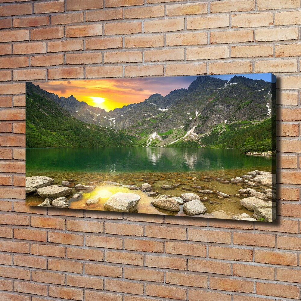 Tableau toile imprimée Lac Morskie Oko Tatry