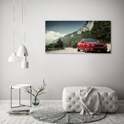 Tableau imprimé sur toile Voiture à la montagne