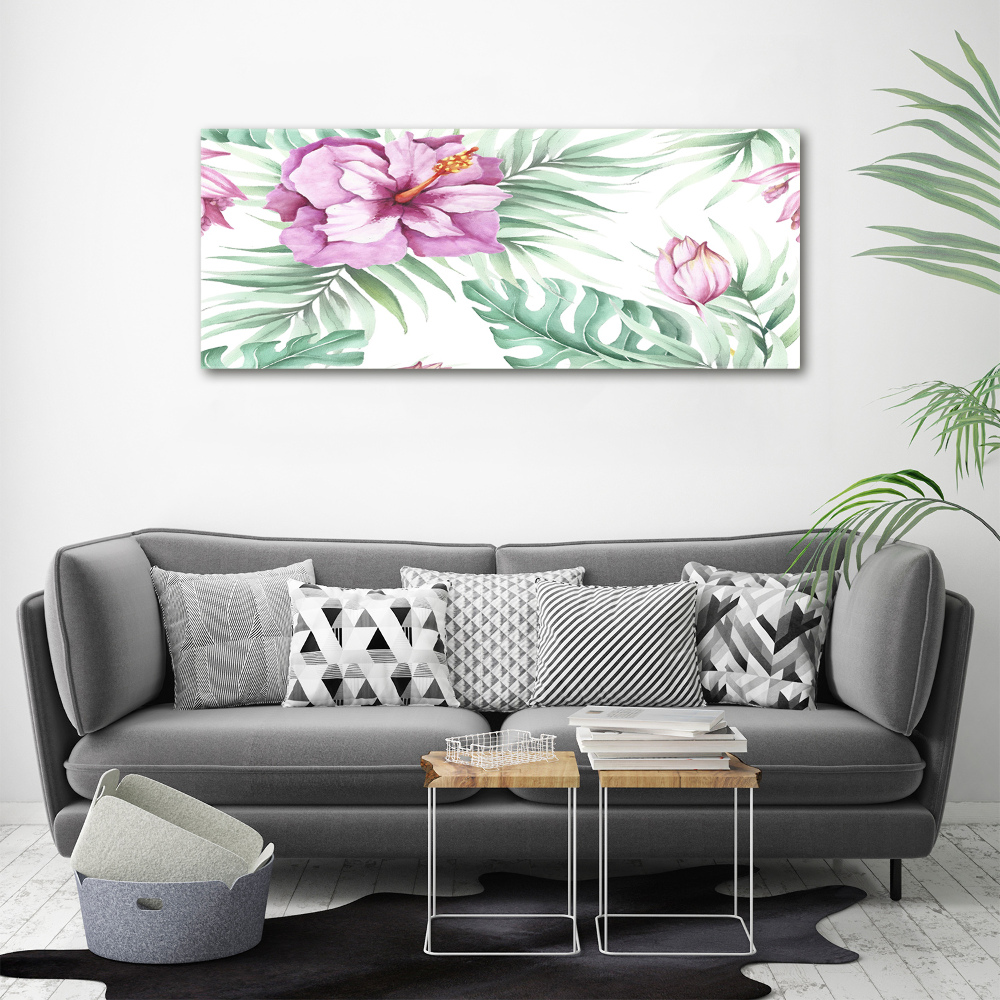 Tableau mural sur toile Les fleurs hawaïennes