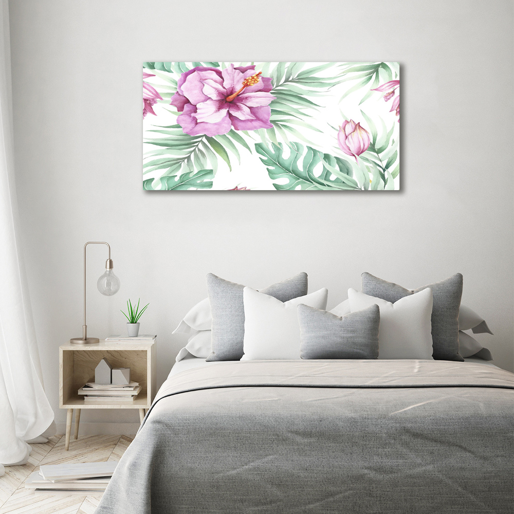 Tableau mural sur toile Les fleurs hawaïennes