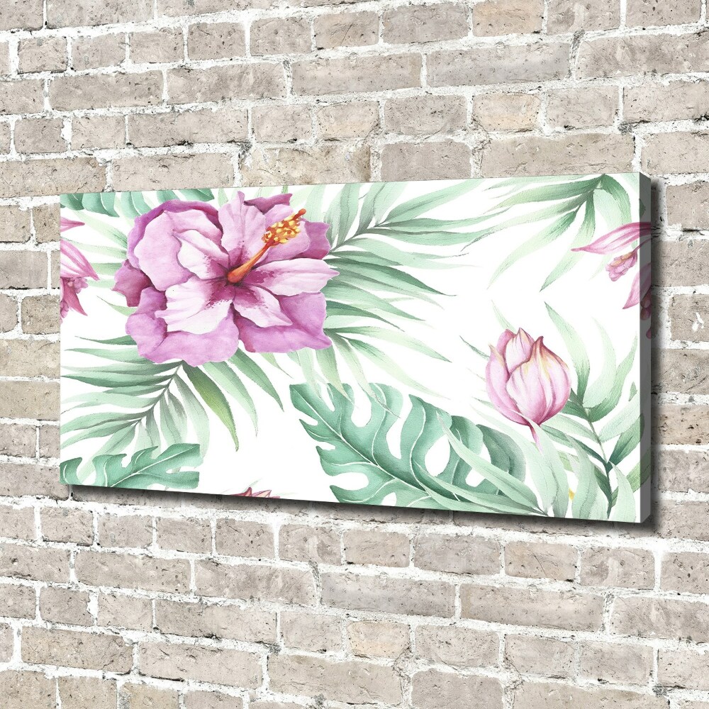 Tableau mural sur toile Les fleurs hawaïennes