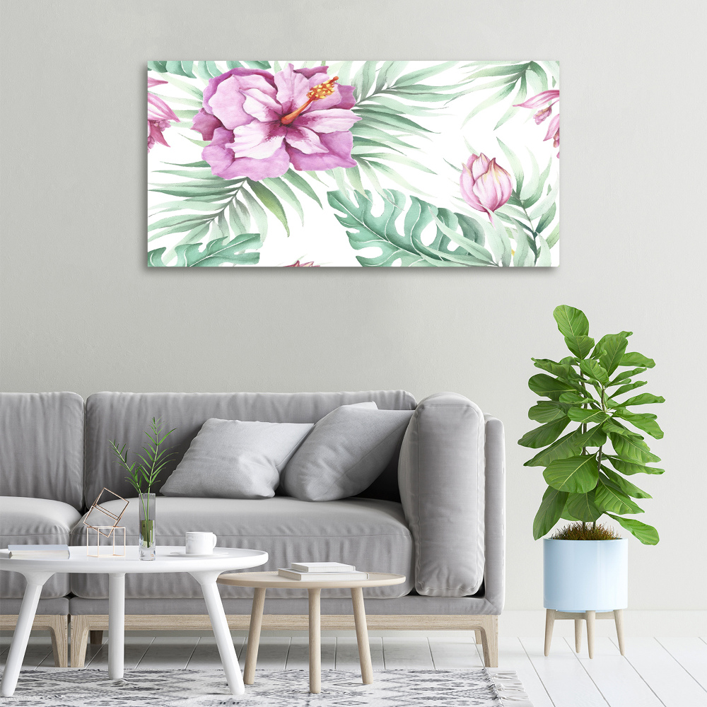 Tableau mural sur toile Les fleurs hawaïennes