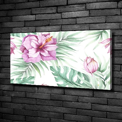 Tableau mural sur toile Les fleurs hawaïennes