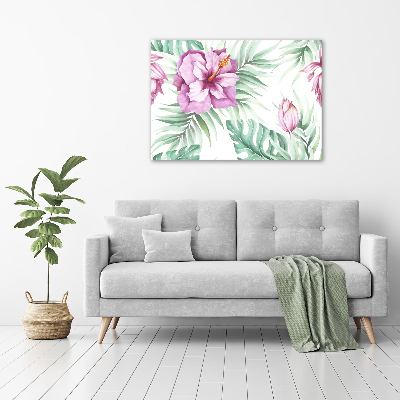 Tableau mural sur toile Les fleurs hawaïennes