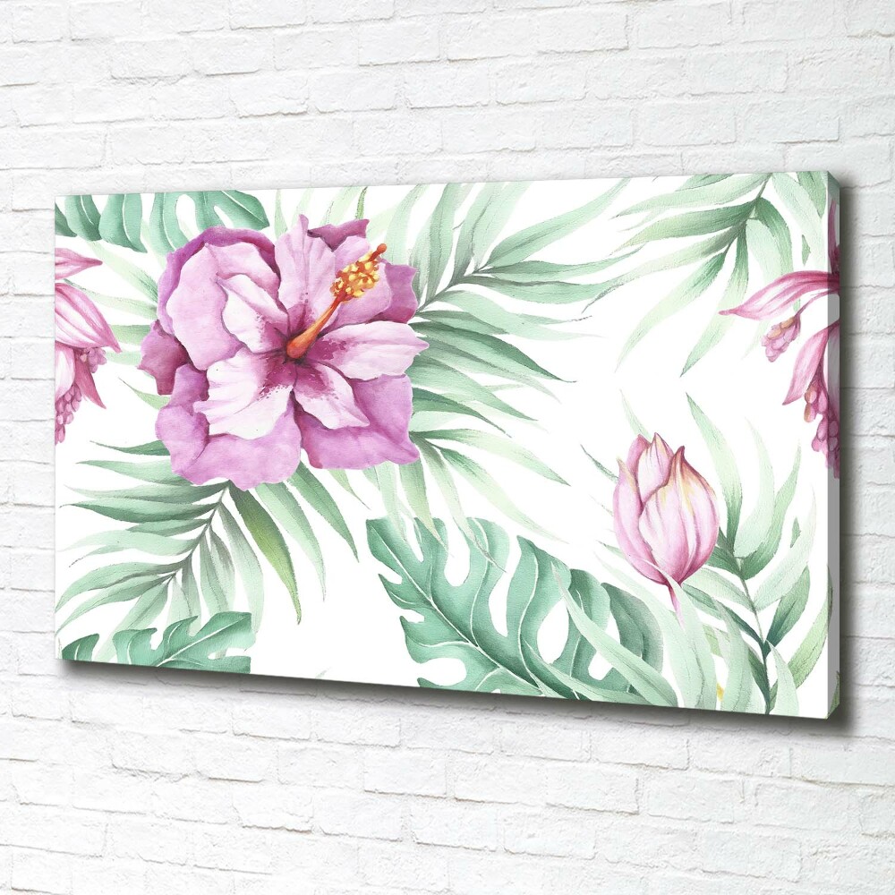 Tableau mural sur toile Les fleurs hawaïennes