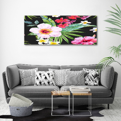 Tableau sur toile Les fleurs hawaïennes