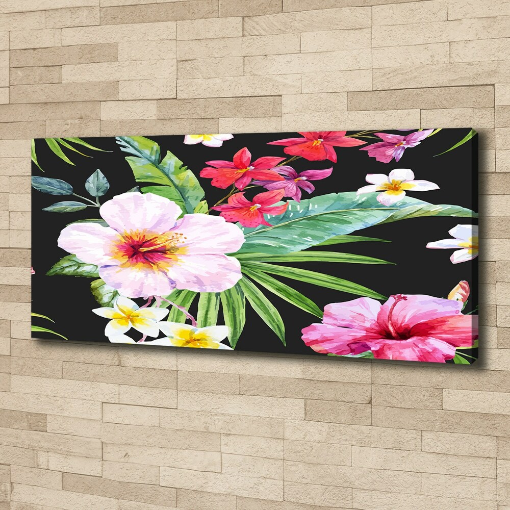 Tableau sur toile Les fleurs hawaïennes