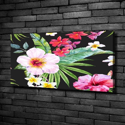 Tableau sur toile Les fleurs hawaïennes