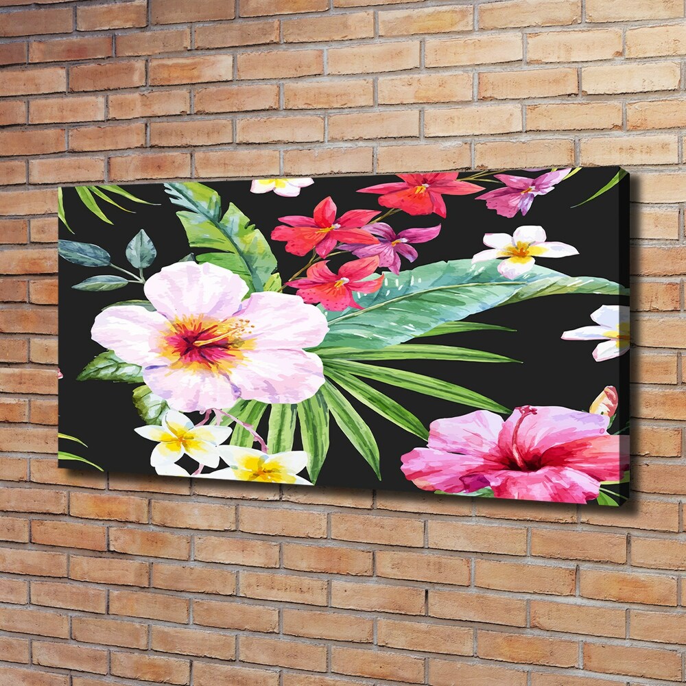 Tableau sur toile Les fleurs hawaïennes