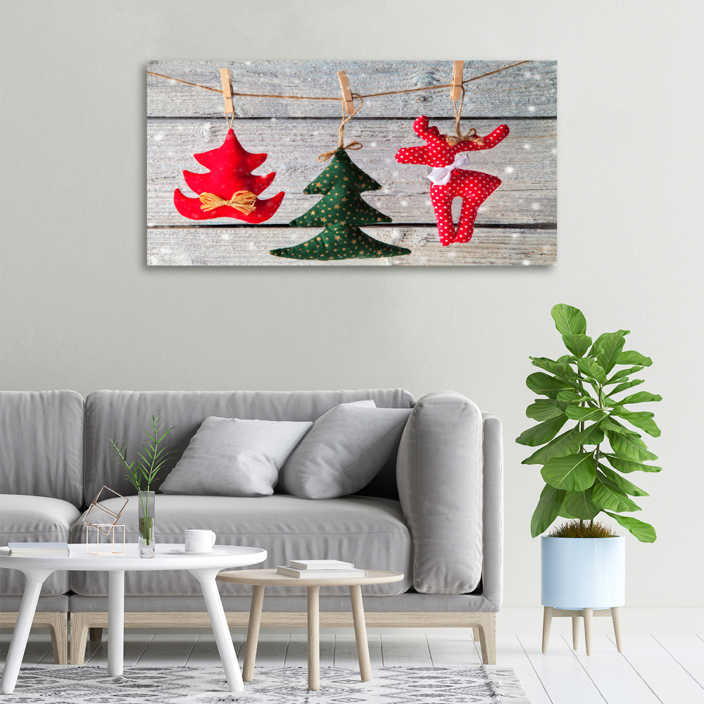 Tableau sur toile Décorations sur une corde