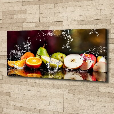 Tableau photo sur toile Fruits et eau