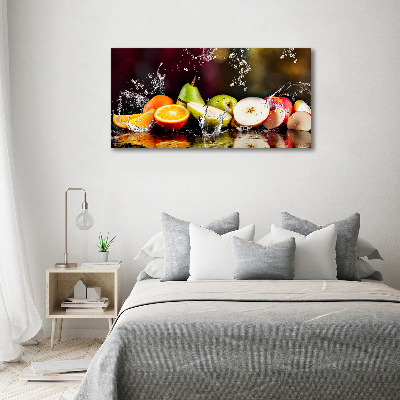 Tableau photo sur toile Fruits et eau