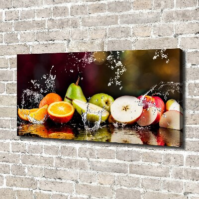 Tableau photo sur toile Fruits et eau