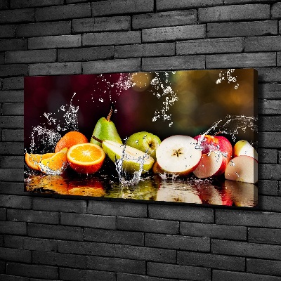 Tableau photo sur toile Fruits et eau