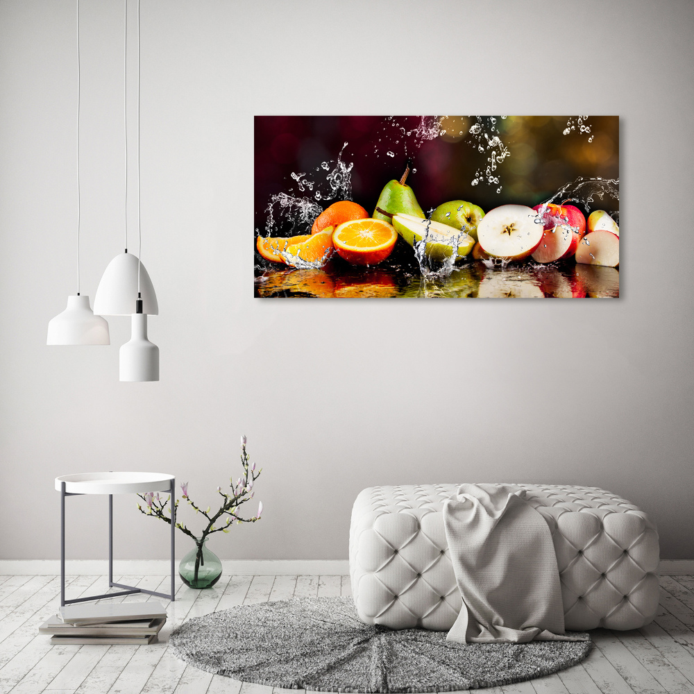 Tableau photo sur toile Fruits et eau