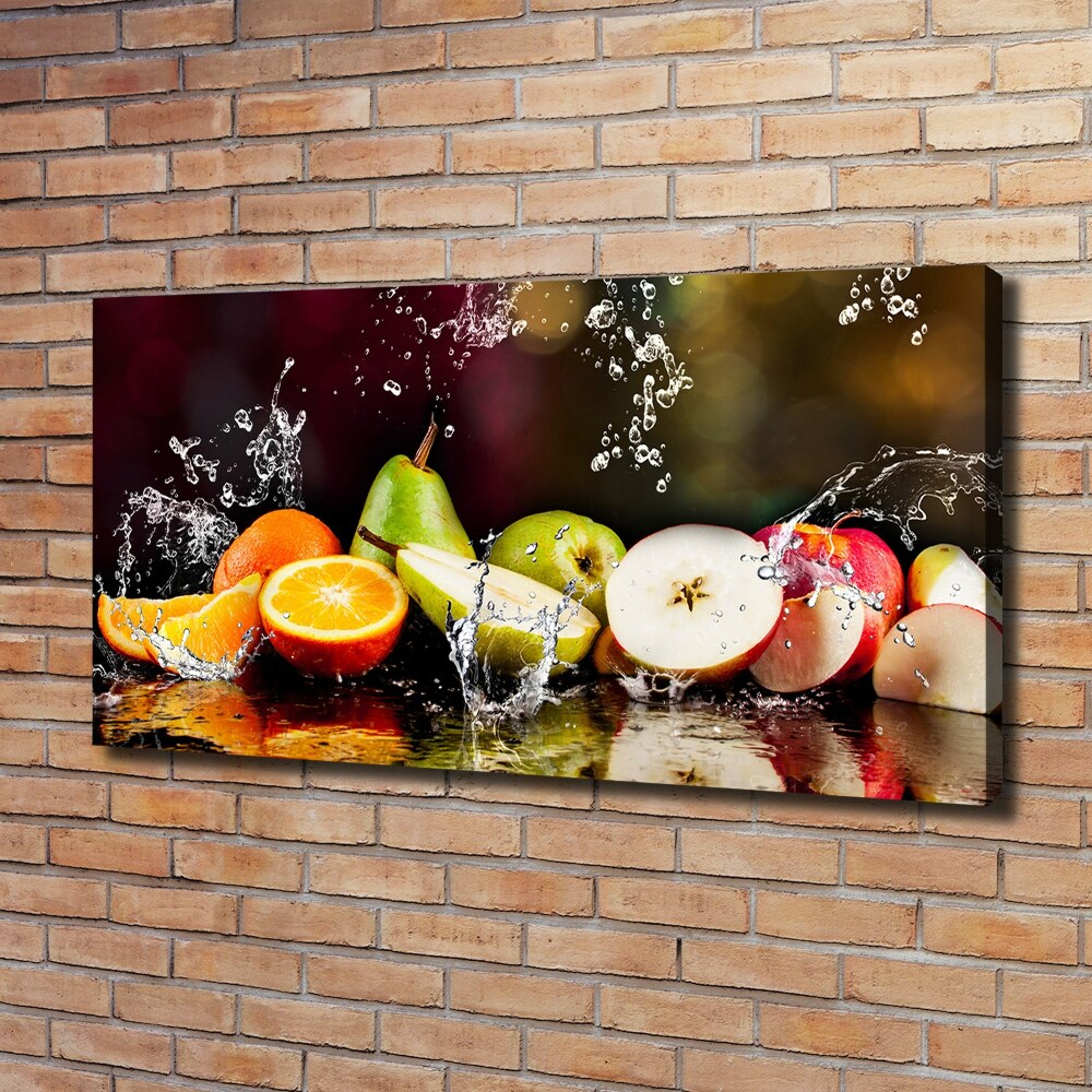 Tableau photo sur toile Fruits et eau