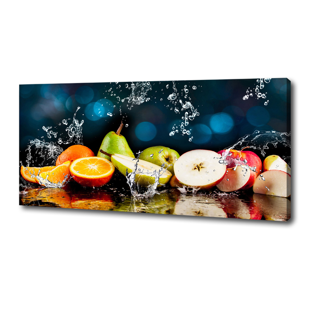 Tableau mural sur toile Fruits et eau