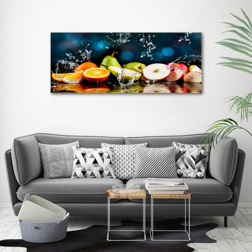 Tableau mural sur toile Fruits et eau