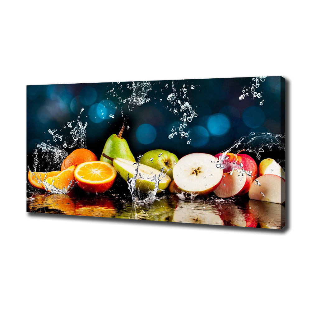 Tableau mural sur toile Fruits et eau