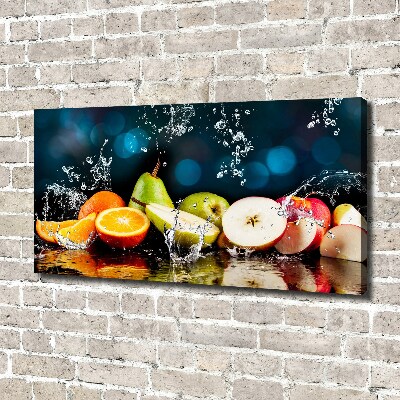 Tableau mural sur toile Fruits et eau