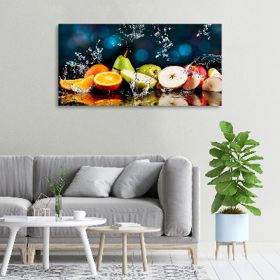 Tableau mural sur toile Fruits et eau