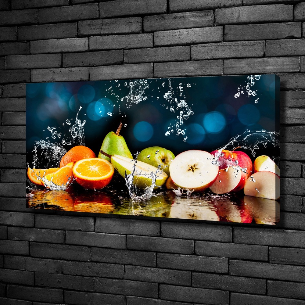 Tableau mural sur toile Fruits et eau