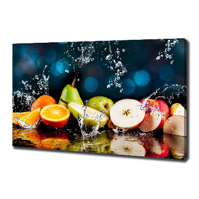 Tableau mural sur toile Fruits et eau