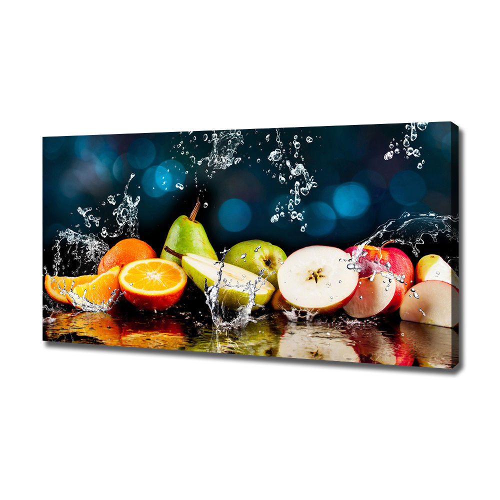 Tableau mural sur toile Fruits et eau