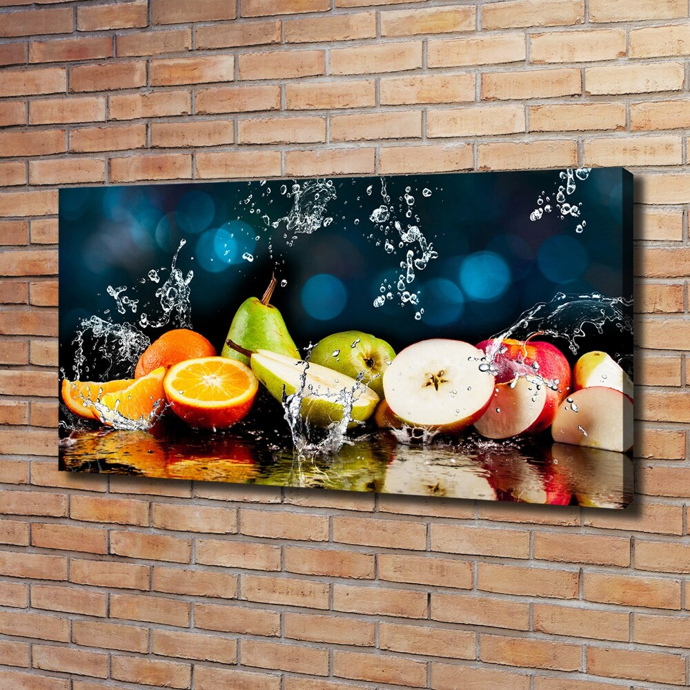 Tableau mural sur toile Fruits et eau