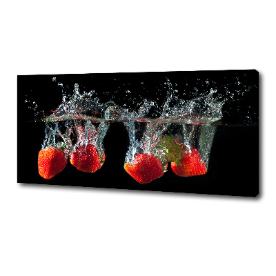 Tableau mural sur toile Fraises sous l'eau