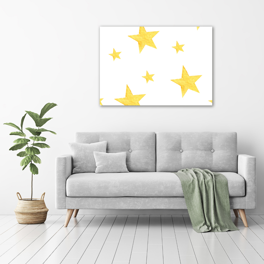 Tableau photo sur toile Étoiles jaunes