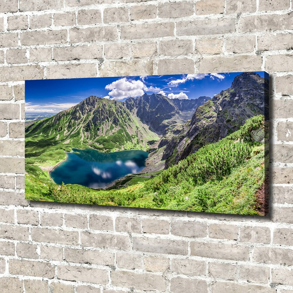 Tableau imprimé sur toile Étang noir des Tatras