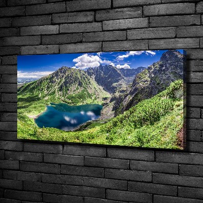 Tableau imprimé sur toile Étang noir des Tatras