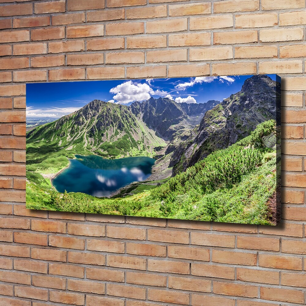 Tableau imprimé sur toile Étang noir des Tatras