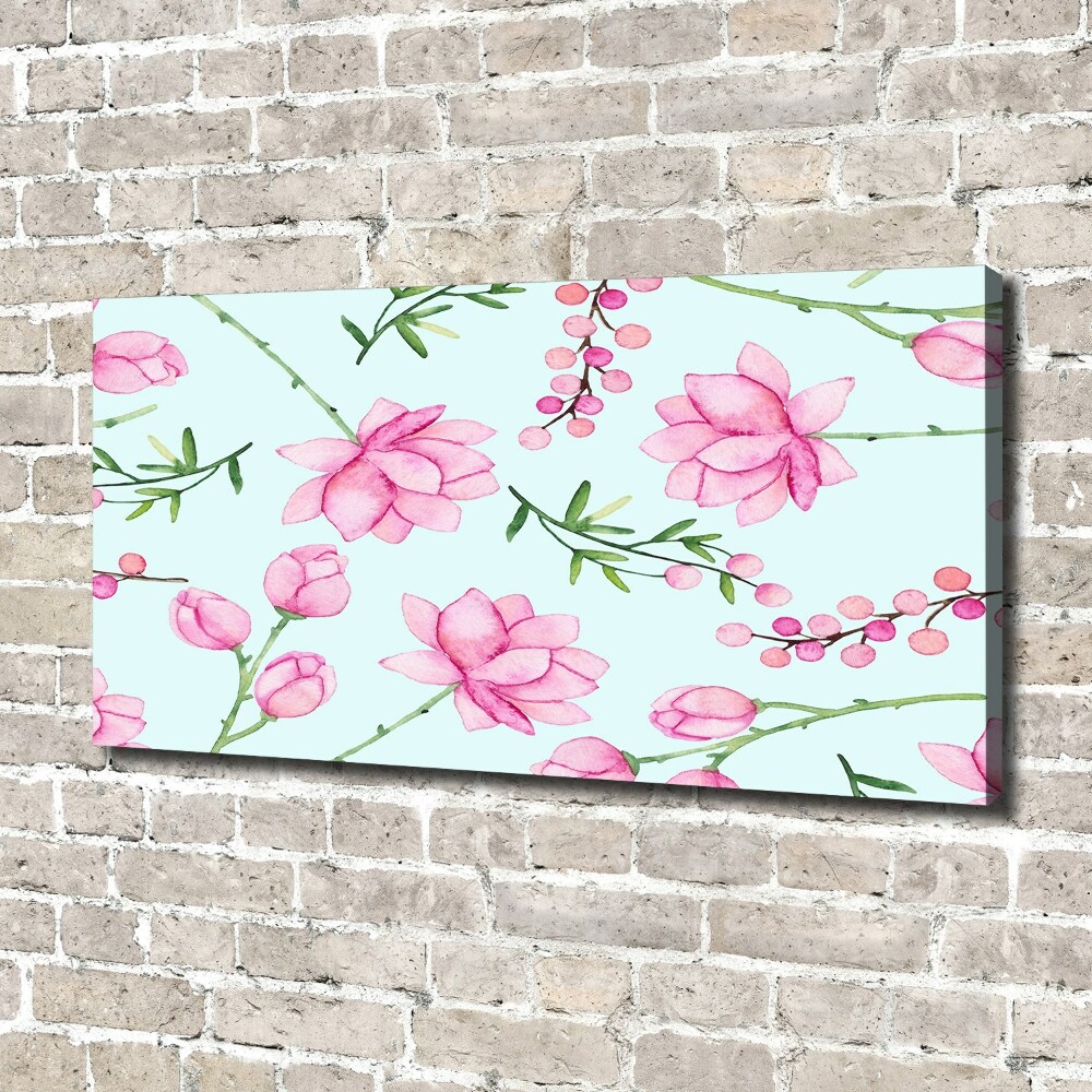 Tableau mural sur toile Fleurs et baies