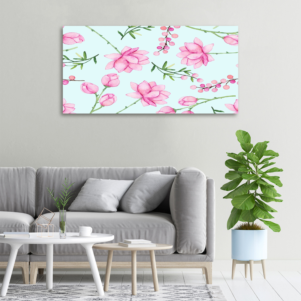 Tableau mural sur toile Fleurs et baies