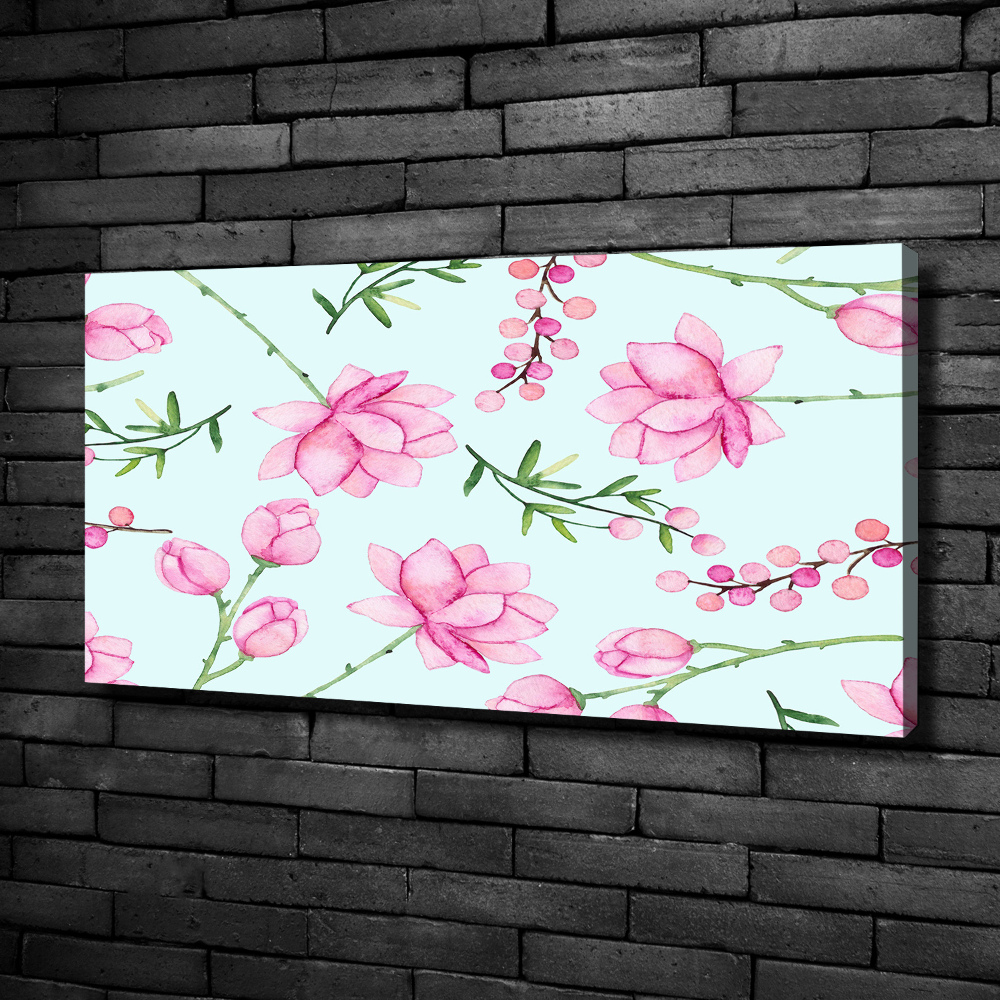 Tableau mural sur toile Fleurs et baies