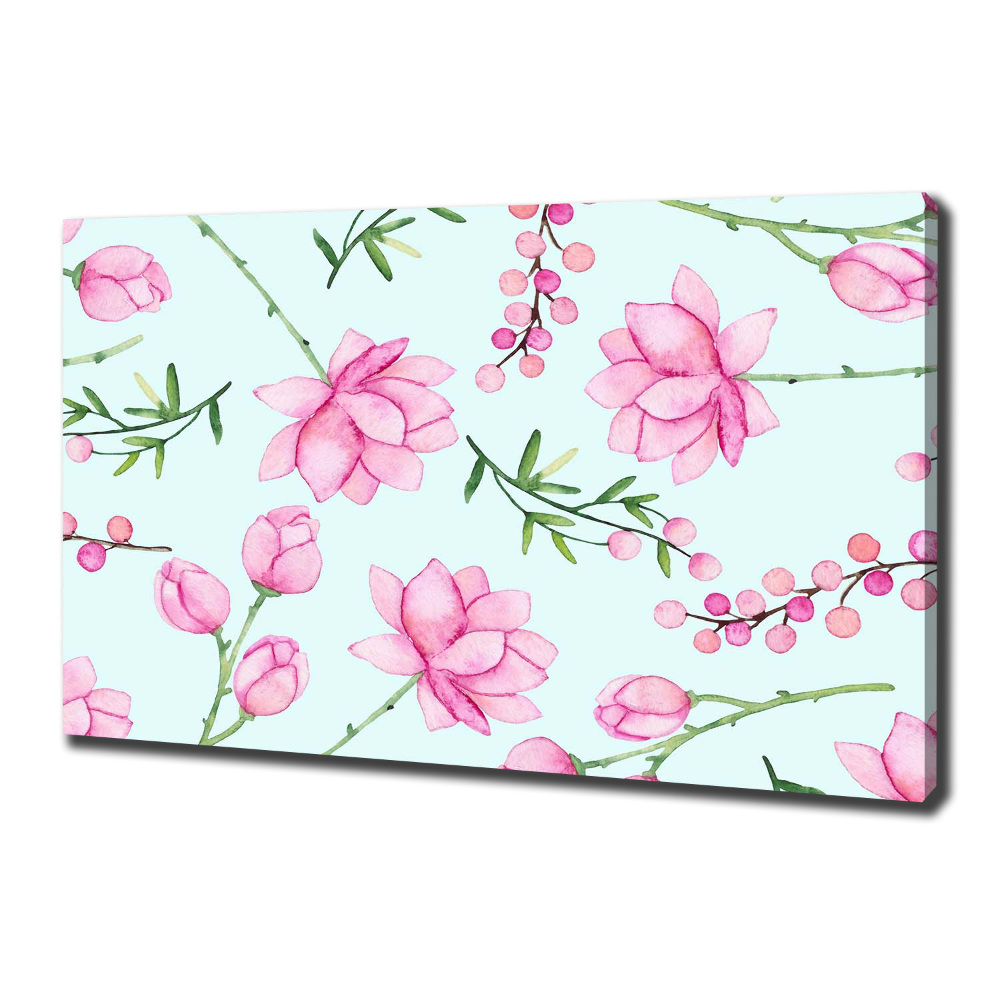 Tableau mural sur toile Fleurs et baies