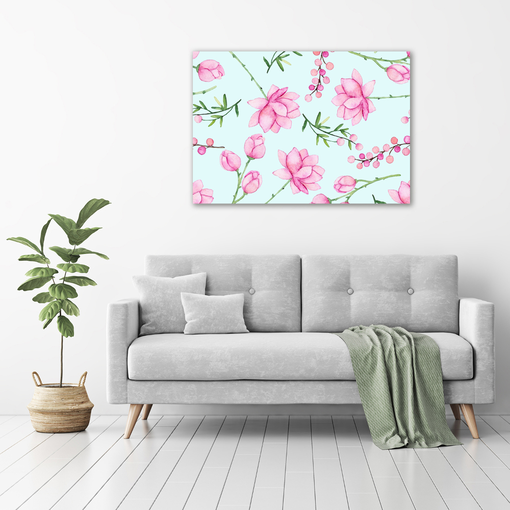 Tableau mural sur toile Fleurs et baies