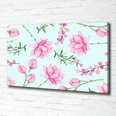 Tableau mural sur toile Fleurs et baies