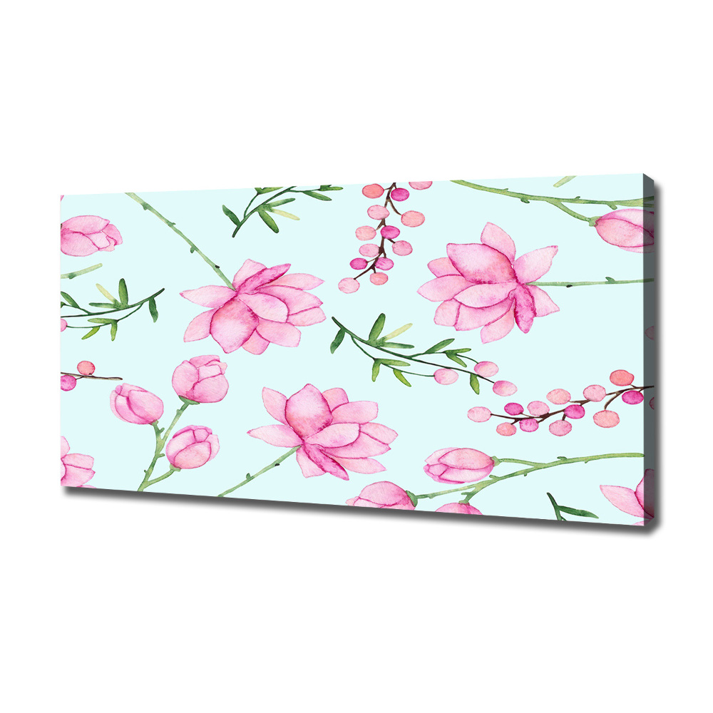 Tableau mural sur toile Fleurs et baies