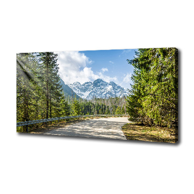 Tableau mural sur toile Route des Tatras