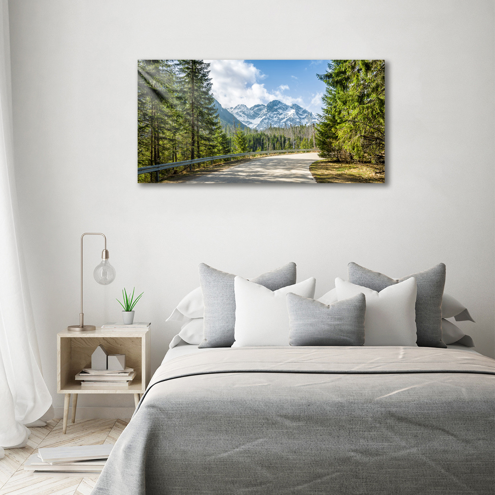 Tableau mural sur toile Route des Tatras