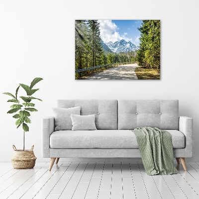 Tableau mural sur toile Route des Tatras