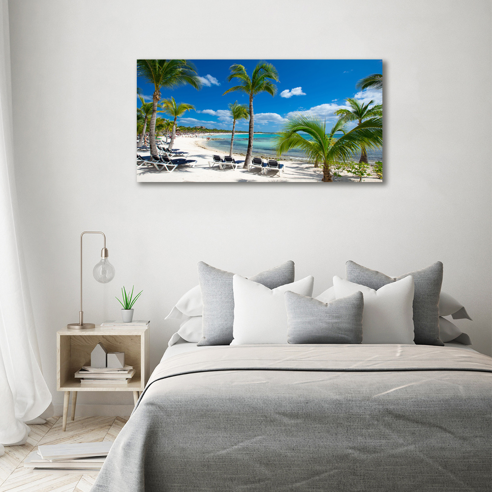 Tableau sur toile Plage des Maldives