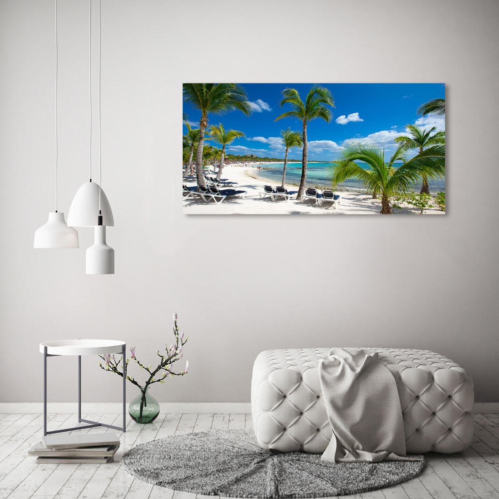 Tableau sur toile Plage des Maldives