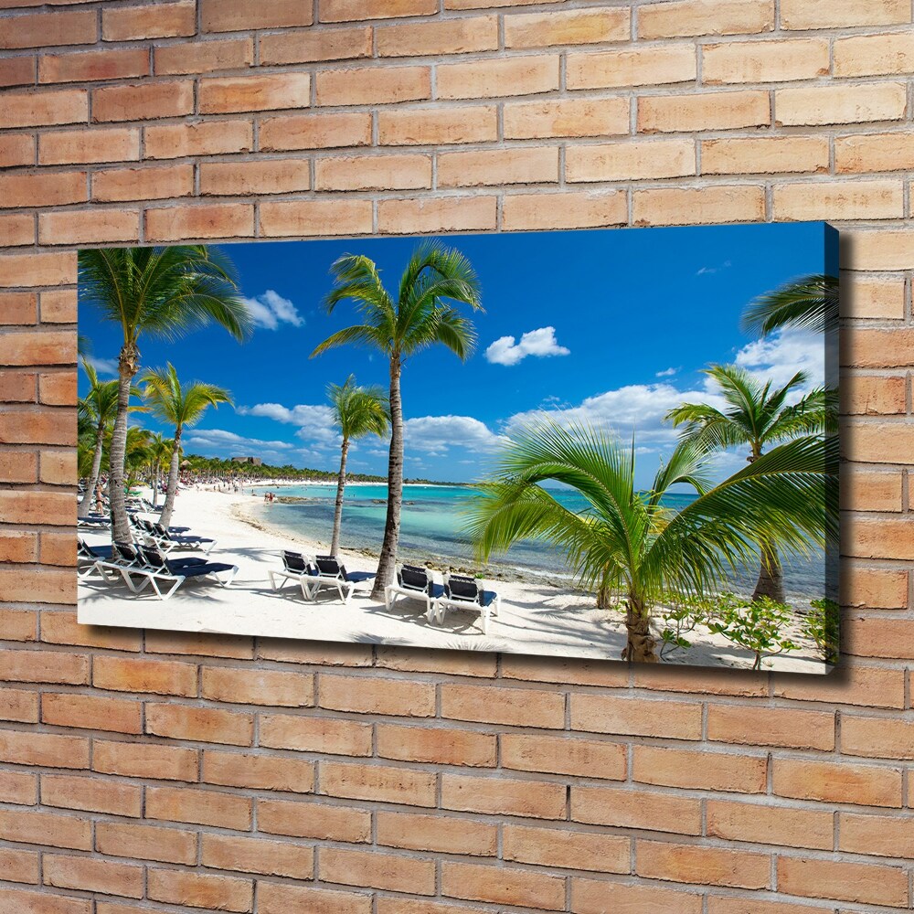 Tableau sur toile Plage des Maldives