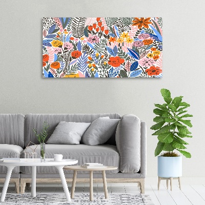 Tableau sur toile Fleurs motifs