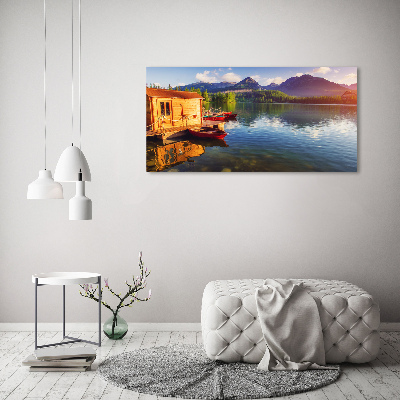 Tableau imprimé sur toile Lac en montagne