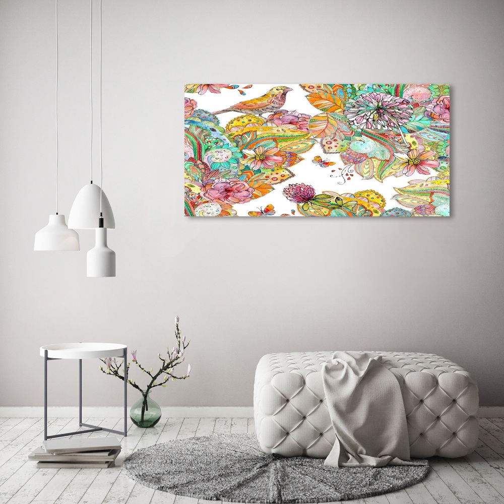 Tableau photo sur toile Oiseau et ornements